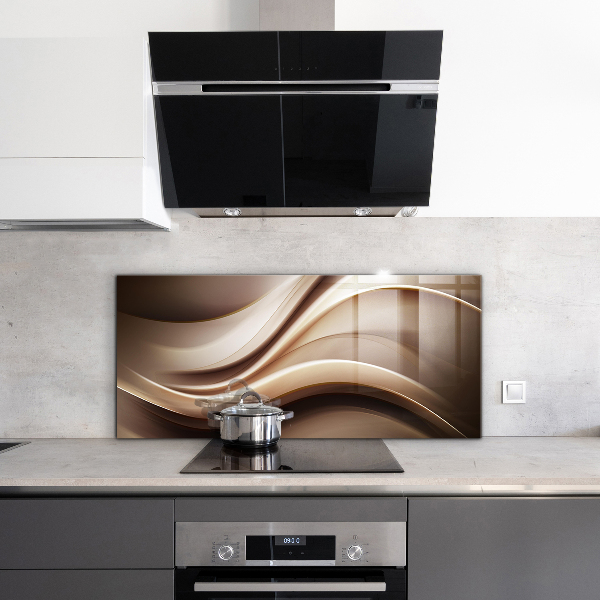 Sklenený obklad do kuchyne Abstrakcia energetických vĺn