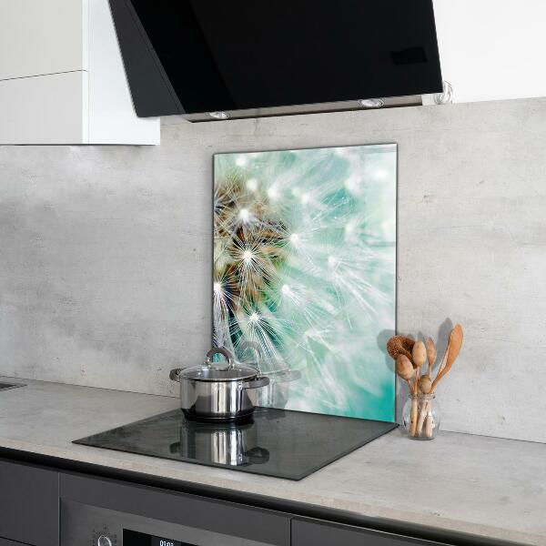 Sklenený obklad do kuchyne Púpava vo veternej elektrárni