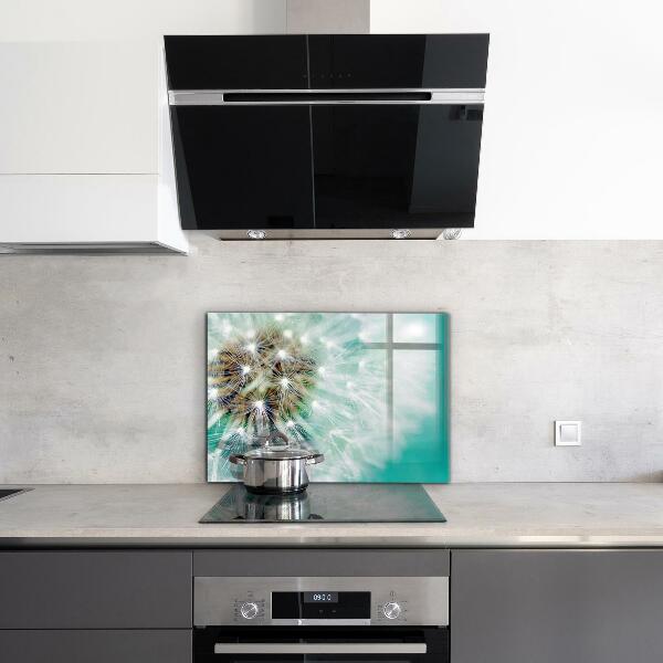 Sklenený obklad do kuchyne Púpava vo veternej elektrárni