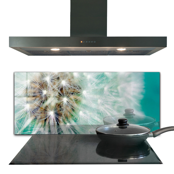 Sklenený obklad do kuchyne Púpava vo veternej elektrárni