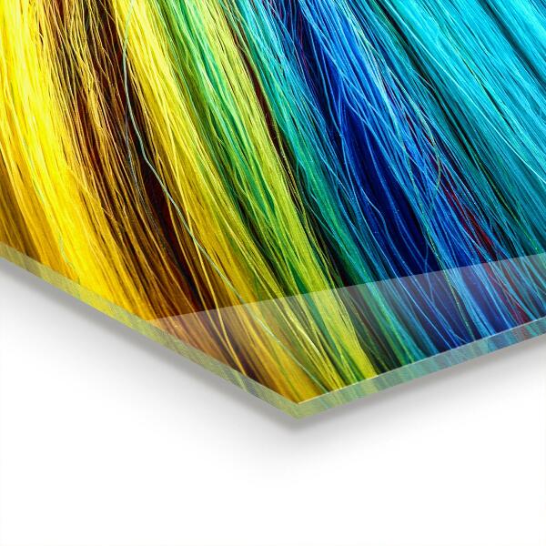 Sklenený obklad do kuchyne Farebný grafický dúhový vzor