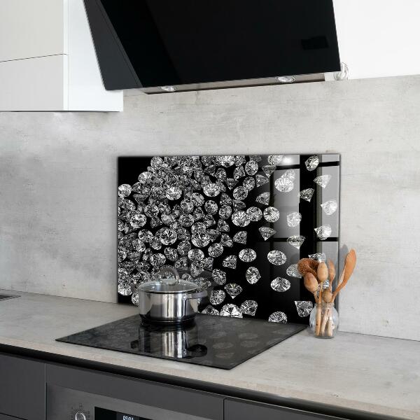 Sklenený obklad do kuchyne Diamonds friends women