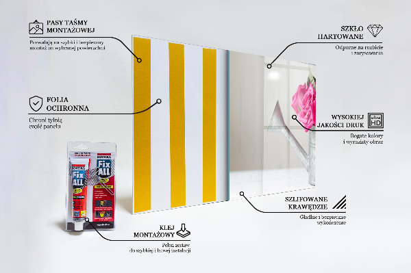 Nástenný panel  Konvička s kyticou ruží