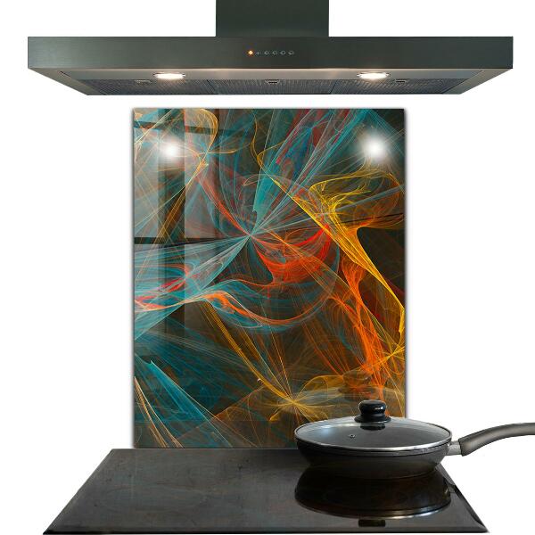 Sklenený obklad do kuchyne Moderný vzor