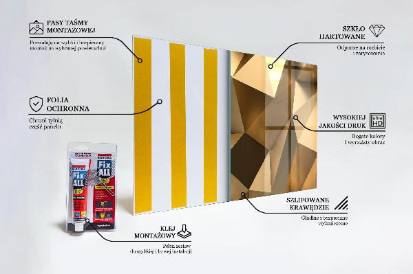 Nástenný panel  Kovová geometrická textúra