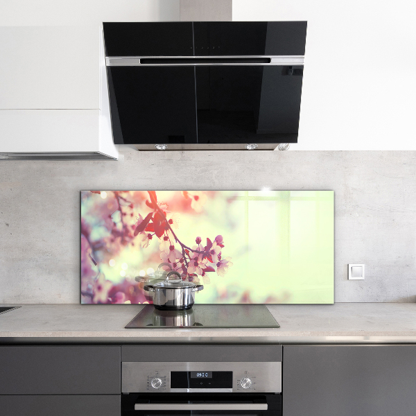 Nástenný panel  Kvitnúci ružový strom