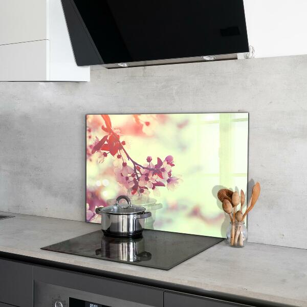 Nástenný panel  Kvitnúci ružový strom