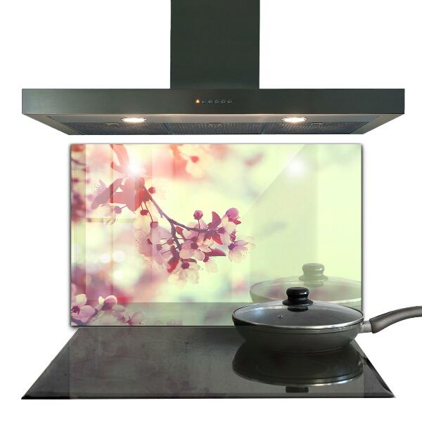 Nástenný panel  Kvitnúci ružový strom