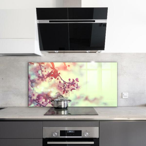 Nástenný panel  Kvitnúci ružový strom