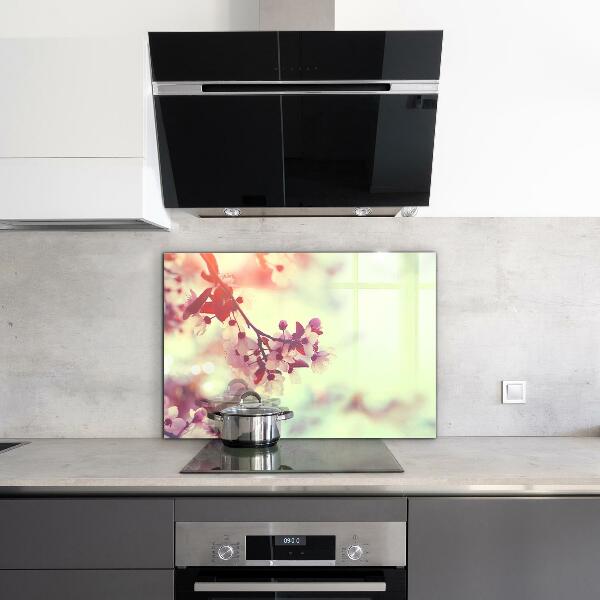 Nástenný panel  Kvitnúci ružový strom