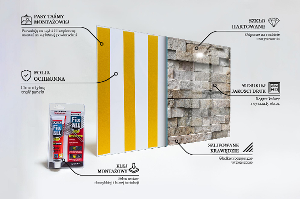 Nástenný panel  Tehla z prírodného kameňa