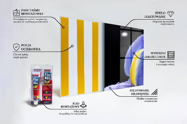 Nástenný panel  Kvet fialovej dúhovky