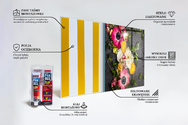 Nástenný panel  Zloženie prírodných kvetov