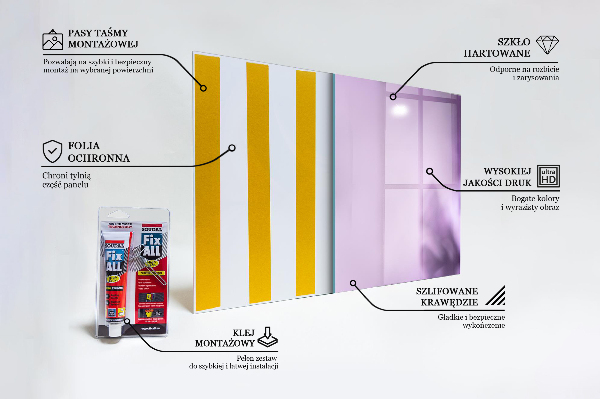 Nástenný panel  Fialové kvety