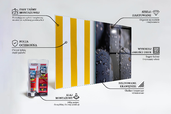 Sklenený obklad do kuchyne Šťavnaté čučoriedky