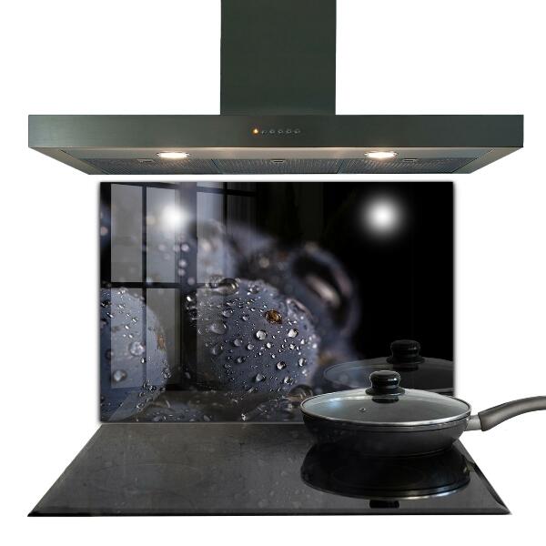 Sklenený obklad do kuchyne Šťavnaté čučoriedky