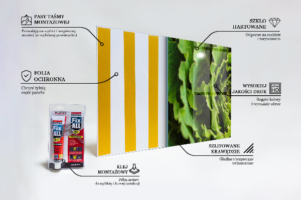 Nástenný panel  Listy kvetov kapusty