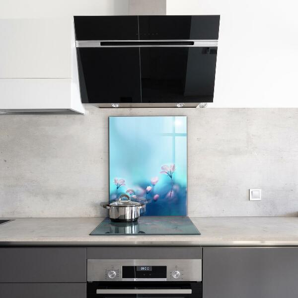 Nástenný panel  Kvety za rannou hmlou