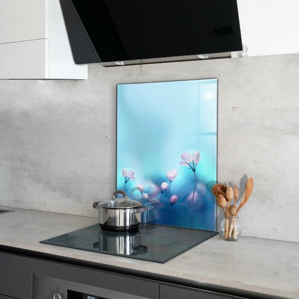 Nástenný panel  Kvety za rannou hmlou