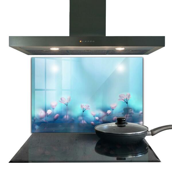 Nástenný panel  Kvety za rannou hmlou