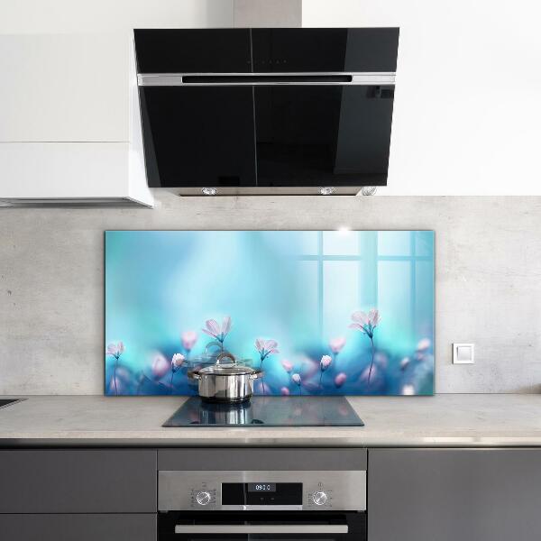 Nástenný panel  Kvety za rannou hmlou