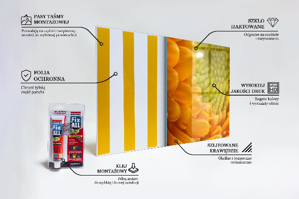 Nástenný panel  Gerbera flower orange