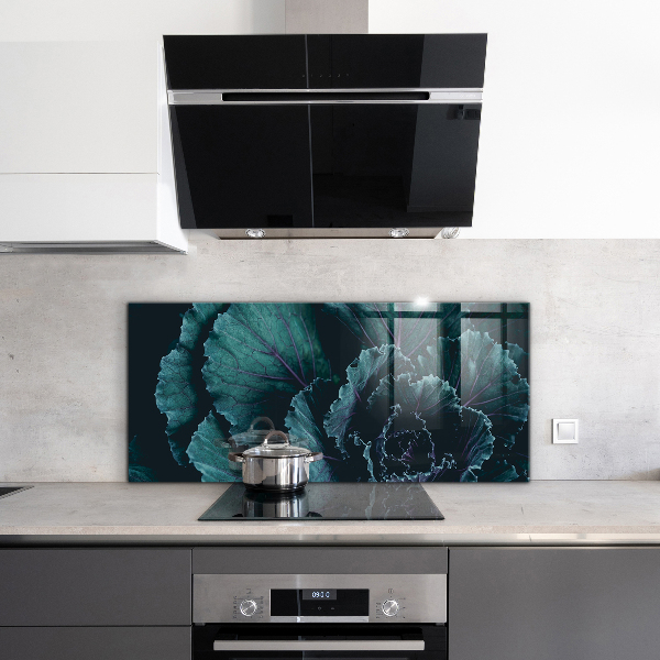 Nástenný panel  Kapustné listy tmavo zelené