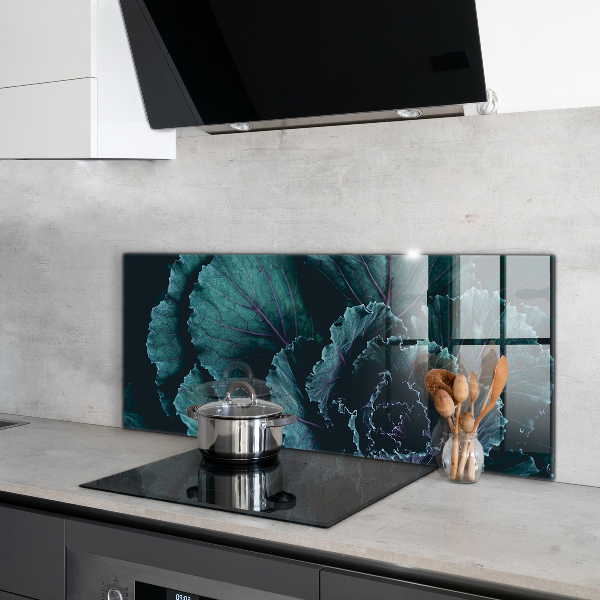 Nástenný panel  Kapustné listy tmavo zelené