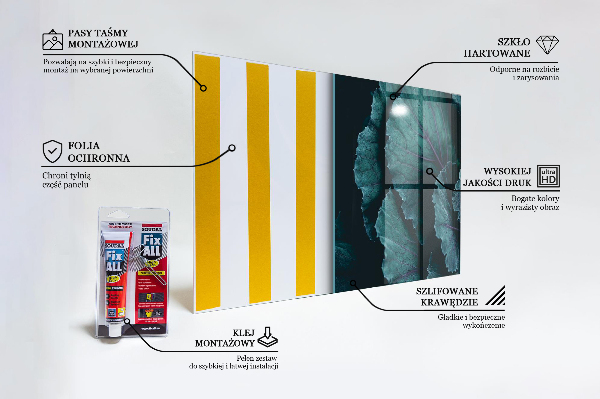 Nástenný panel  Kapustné listy tmavo zelené