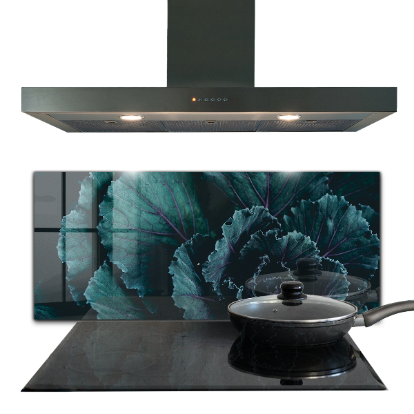 Nástenný panel  Kapustné listy tmavo zelené