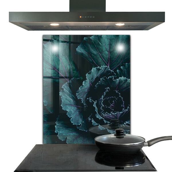 Nástenný panel  Kapustné listy tmavo zelené