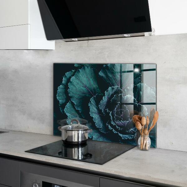 Nástenný panel  Kapustné listy tmavo zelené