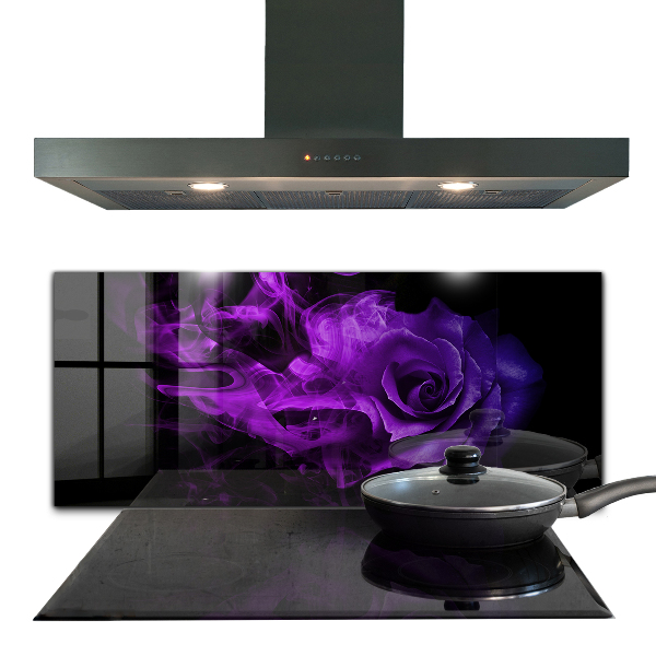 Nástenný panel  Purple rose abstract smoke