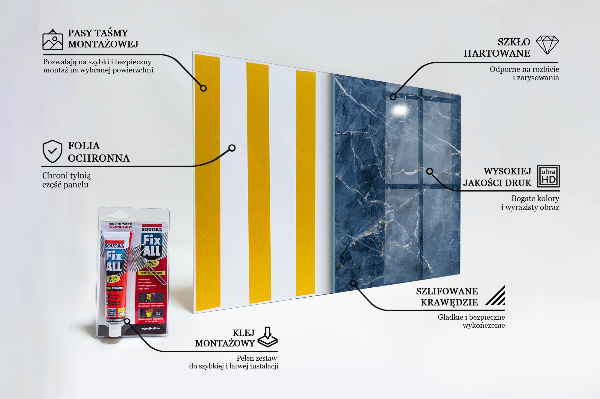 Nástenný panel  Textúra modrého mramoru