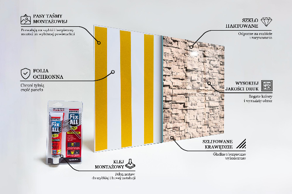 Nástenný panel  Tehla z prírodného kameňa