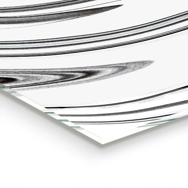 Sklenený obklad do kuchyne Akvarel čiernobiely