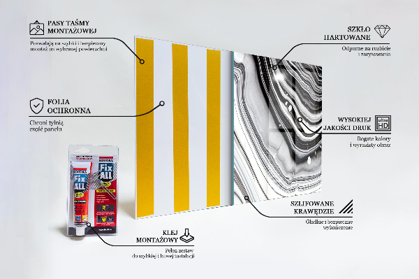 Nástenný panel  Monochromatická abstrakcia