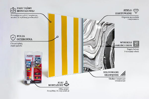 Nástenný panel  Monochromatická abstrakcia