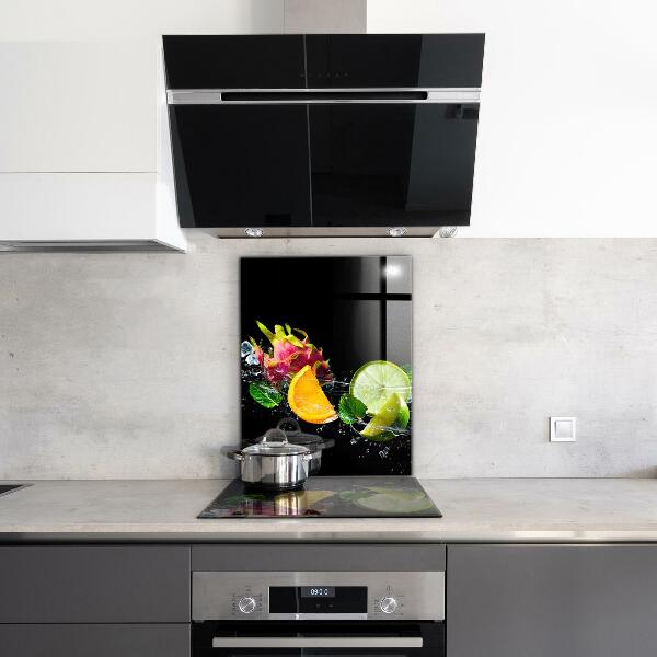 Sklenený obklad do kuchyne Šťavnaté exotické ovocie