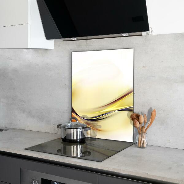 Sklenený obklad do kuchyne Abstrakcia energetických vĺn