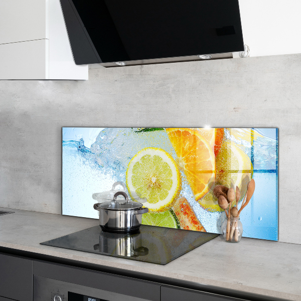 Sklenený obklad do kuchyne Šťavnaté citrusové osvieženie