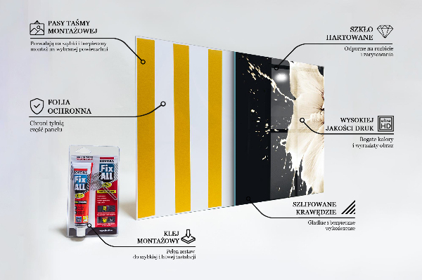 Nástenný panel  Abstraktný biely kvet