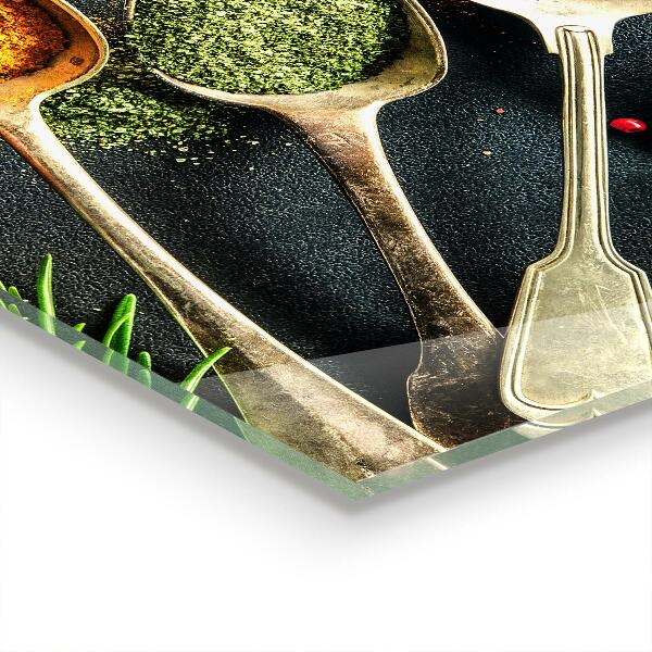 Sklenený obklad do kuchyne Aromatické korenie