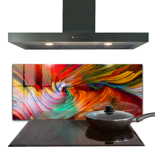 Sklenený obklad do kuchyne Energetická zmes farieb