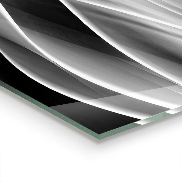 Sklenený obklad do kuchyne Abstrakcia vĺn