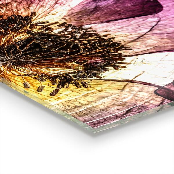 Nástenný panel  Podrobnosti o jemných kvetoch