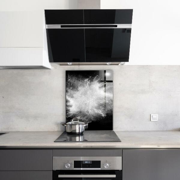 Sklenený obklad do kuchyne Prášková explózia abstrakcia