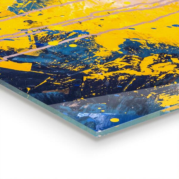 Sklenený obklad do kuchyne Abstraktné farebné farby