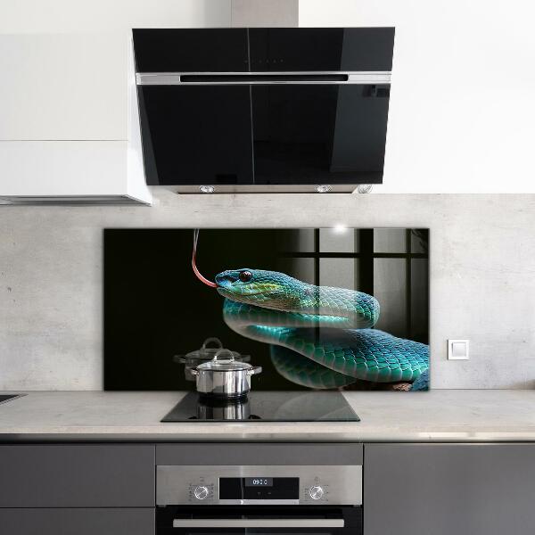 Sklenený obklad do kuchyne Snake wildlife