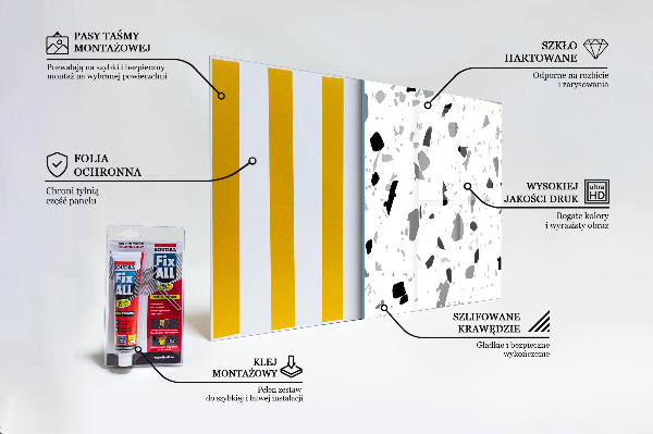 Nástenný panel  Jednofarebné terazzo